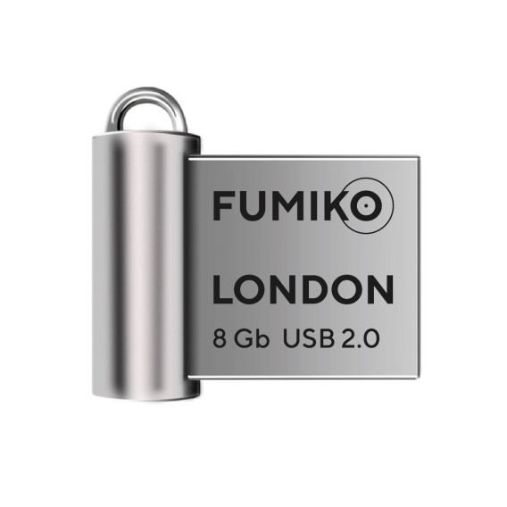 Флэш-диск Fumiko 8GB USB 2.0 London серебро