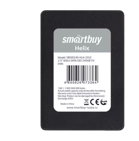 Внутренний диск SSD SmartBuy 240Gb 2.5'' Helix SATA-III