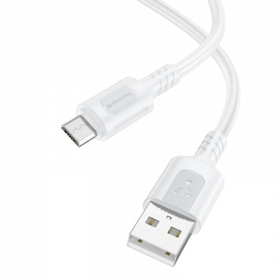 Кабель USB - microUSB Borofone BX111 1м 2,4А ПВХ