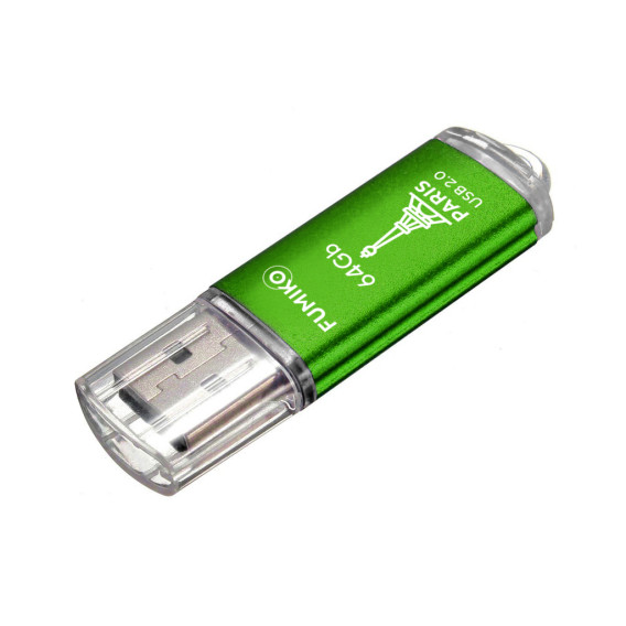 Флэш-диск Fumiko 64GB USB 2.0 Paris зеленый