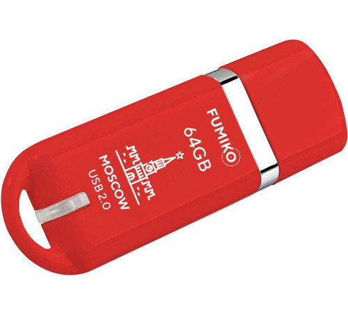 Флэш-диск Fumiko 64GB USB 2.0 Moscow красный