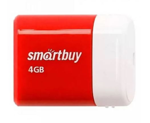 Флэш-диск SmartBuy 4GB USB 2.0 LARA красный