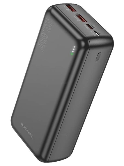 Внешний аккумулятор 30000mAh Borofone BJ38B (in - T,M/out - 2U,T) черный