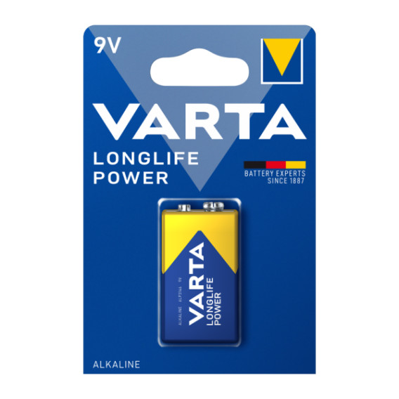 Батарейка Varta 6LR61 Longlife POWER BL 1/10/50