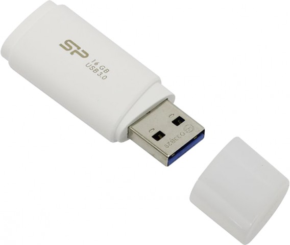 Флэш-диск Silicon Power 16GB USB 3.0 Blaze B06 белый