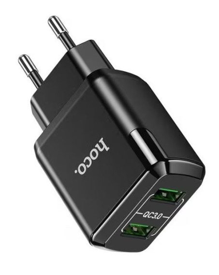 Адаптер 220V->2*USB 3A QC3.0*2 Hoco N6