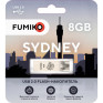 Флэш-диск Fumiko 8GB USB 2.0 Sydney металл, серебро