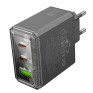 Адаптер 220V->2*Type-C + USB PD65W Borofone BAS34A