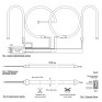 Гибкий НЕОН 24v PFN-02 2835/120, 12*6мм, белый 6500К IP65 Jazzway (5метров)