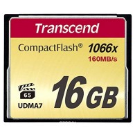 Карта памяти Compact Flash Transcend 16Gb 1000х