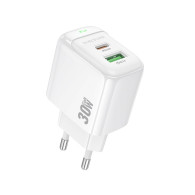 Адаптер 220V->Type-C + USB PD30W / QC 3.0 Borofone BAS45A