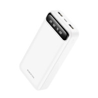 Внешний аккумулятор 20000mAh Borofone BJ14A (in - T,M/out - 2U) дисплей, белый