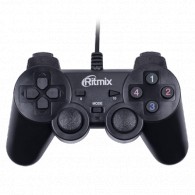 Game-pad Ritmix GP-005 черный, 14 кнопок, 2 стика (USB)
