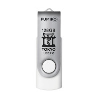 Флэш-диск Fumiko 128GB USB 2.0 Tokyo белая