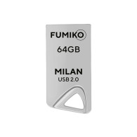 Флэш-диск Fumiko 64GB USB 2.0 Milan металл, серебро