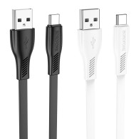 Кабель USB- Type-C Borofone BX85 1м 3А ПВХ, плоский