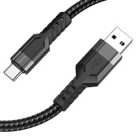 Кабель USB- Type-C Hoco U110 1,2м 3А нейлон