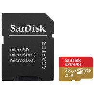 Карта памяти microSDHC SanDisk 32Gb UHS-1 Extreme A1 V30 U3(100MB/s) б/ад